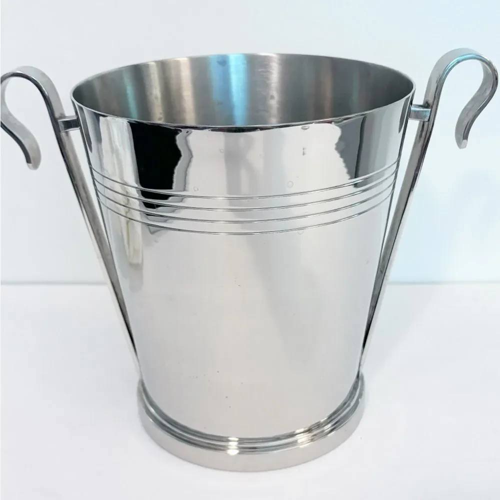 Crate and Barrel Stainless Wine Bucket